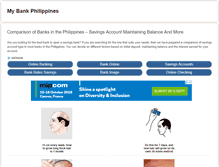Tablet Screenshot of mybankphilippines.com